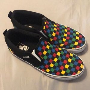 Vans Slip on Checkerboard/Black - Size 5.5